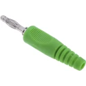 Schutzinger Green Male Banana Plug 4 mm Connector 50V 16A Nickel Plating 1701122-05/RS