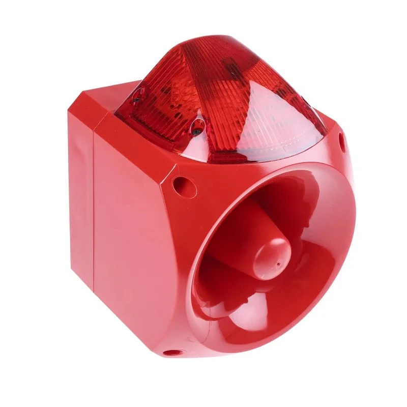 Klaxon PNV Series Red Siren IP66 24V DC 110 dB Sound Level 