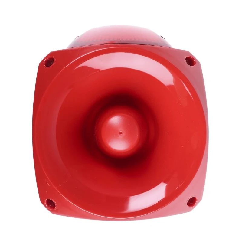 Klaxon PNV Series Red Siren IP66 24V DC 110 dB Sound Level 