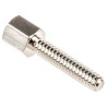 RS PRO Nickel Plated Female D Connector Screw Lock Assembly Brass Silver 13mm Thread 453-892