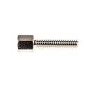 RS PRO Nickel Plated Female D Connector Screw Lock Assembly Brass Silver 13mm Thread 453-892