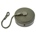 Amphenol Limited 62GB MIL-DTL-26482 Male Dust Cap, Shell Size 18, Zinc Cobalt Plated Aluminium Finish 62GB-812-18
