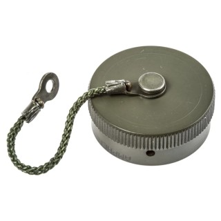 Amphenol Limited 62GB MIL-DTL-26482 Male Dust Cap, Shell Size 18, Zinc Cobalt Plated Aluminium Finish 62GB-812-18