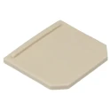 Weidmüller SAK Series Ceramic White End Cover for Use with DIN Rail Terminal Blocks 9502630000