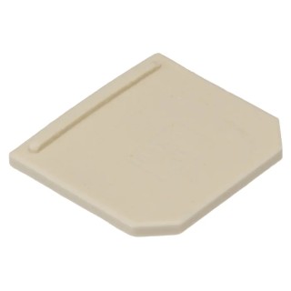 Weidmüller SAK Series Ceramic White End Cover for Use with DIN Rail Terminal Blocks 9502630000