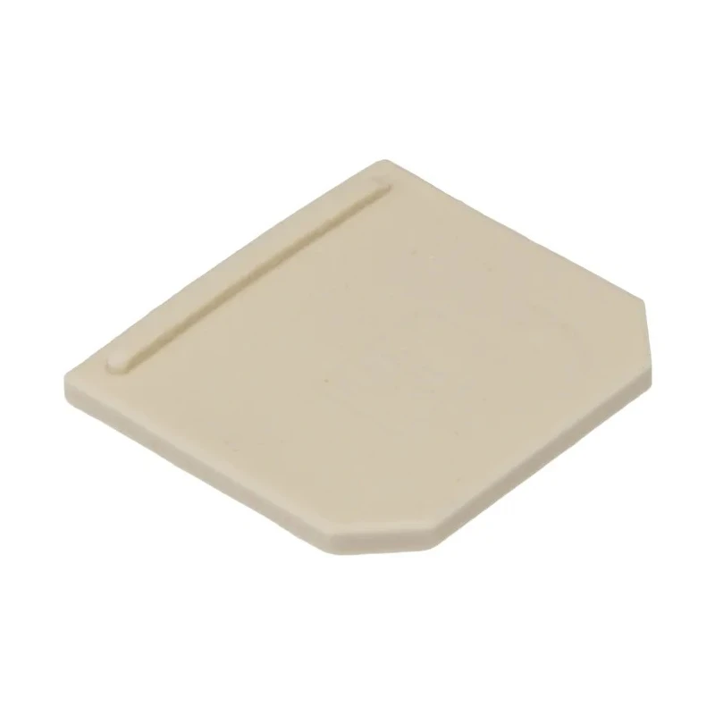 Weidmüller SAK Series Ceramic White End Cover for Use with DIN Rail Terminal Blocks 9502630000