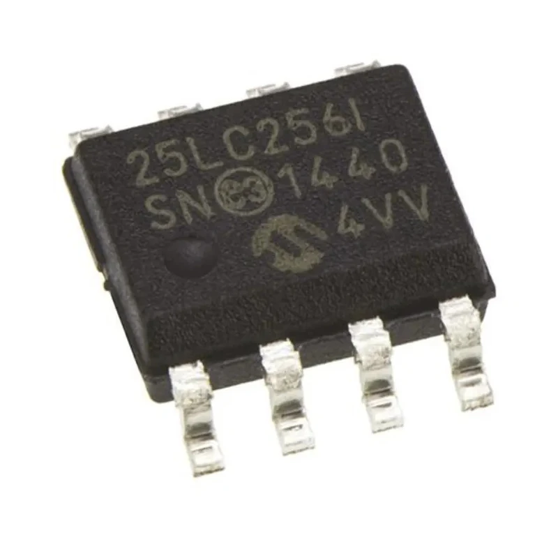 Microchip 256 kB Serial SPI EEPROM, 50 ns Access Time, 8-Pin SOIC Surface Mount 25LC256-I/SN