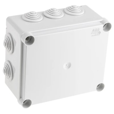 ABB Grey Thermoplastic Junction Box IP55 77 mm x 160 mm x 135 mm 1SL0824A00