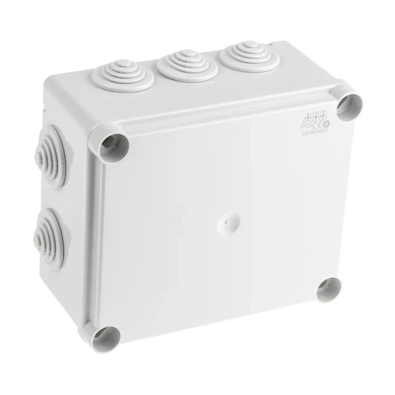 ABB Grey Thermoplastic Junction Box IP55 77 mm x 160 mm x 135 mm 1SL0824A00