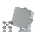 ABB Grey Thermoplastic Polyamide 66 Halogen Free Junction Box IP44 65mm x 65mm x 32mm 00808 M008080000