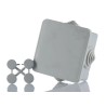 ABB Grey Thermoplastic Polyamide 66 Halogen Free Junction Box IP44 65mm x 65mm x 32mm 00808 M008080000