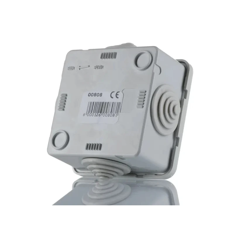 ABB Grey Thermoplastic Polyamide 66 Halogen Free Junction Box IP44 65mm x 65mm x 32mm 00808 M008080000