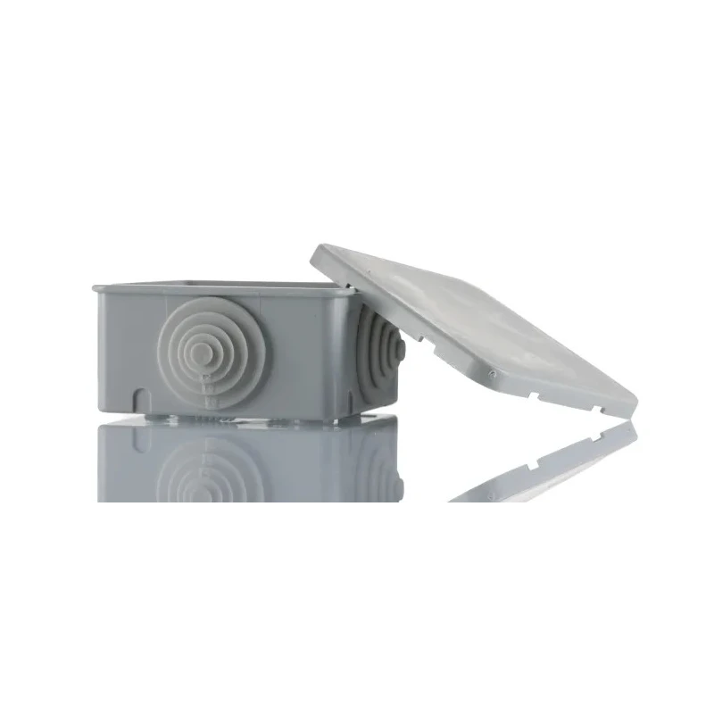 ABB Grey Thermoplastic Polyamide 66 Halogen Free Junction Box IP44 65mm x 65mm x 32mm 00808 M008080000