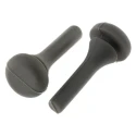 Essentra Anti-Vibration Mount Bump Stop Screw Mount Rubber Foot Black 23.3 mm H BPM-1 GREY
