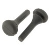 Essentra Anti-Vibration Mount Bump Stop Screw Mount Rubber Foot Black 23.3 mm H BPM-1 GREY