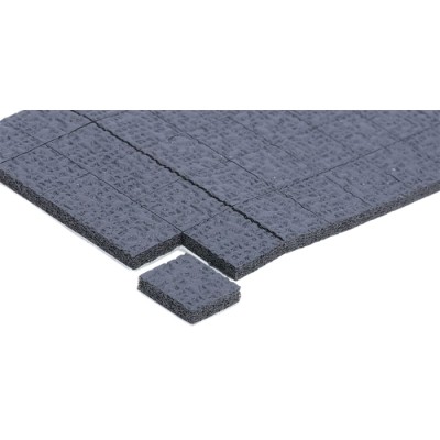 Essentra Square Polyethylene Non-Slip Pad 12.7mm Width x 12.7mm Length ASPS-8-125