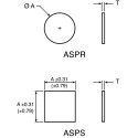 Essentra Circular Polyethylene Non-Slip Pad 19.1 mm Diameter ASPR-12-125