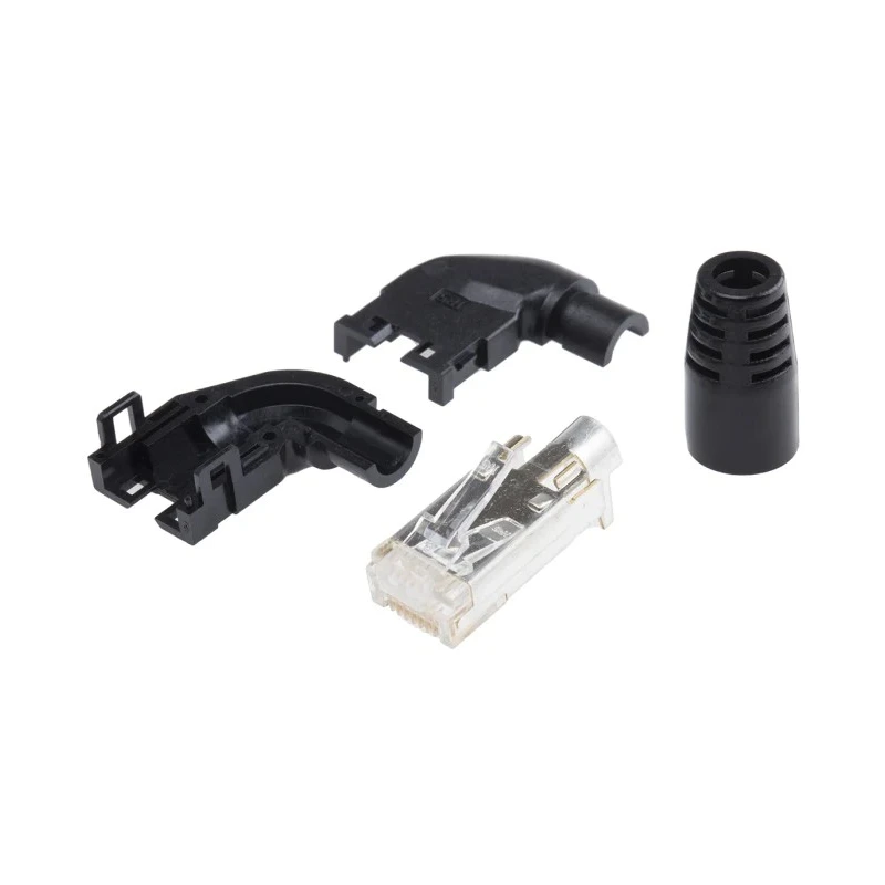 Hirose TM11P Series Shielded Right Angle RJ45 Connector Male Cable Cat3 1 Port 8 Way TM11APA-88P(03)