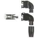 Hirose TM11P Series Shielded Right Angle RJ45 Connector Male Cable Cat3 1 Port 8 Way TM11APA-88P(03)