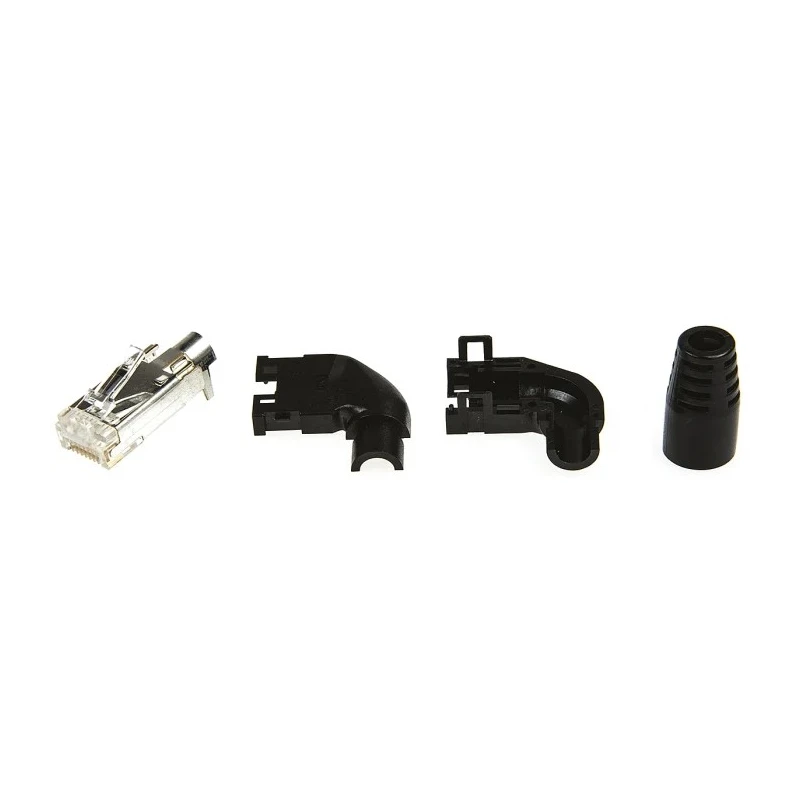 Hirose TM11P Series Shielded Right Angle RJ45 Connector Male Cable Cat3 1 Port 8 Way TM11APA-88P(03)