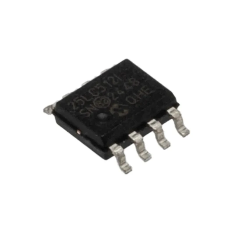 Microchip 512 kB Serial SPI EEPROM 50 ns 20 MHz 8-Pin SOIC Surface Mount 25LC512-I/SN