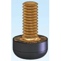 Essentra Anti-Vibration Mount Bump Stop M4 Thread Size 10 kg Compression Load 15.3 mm Height TB-4