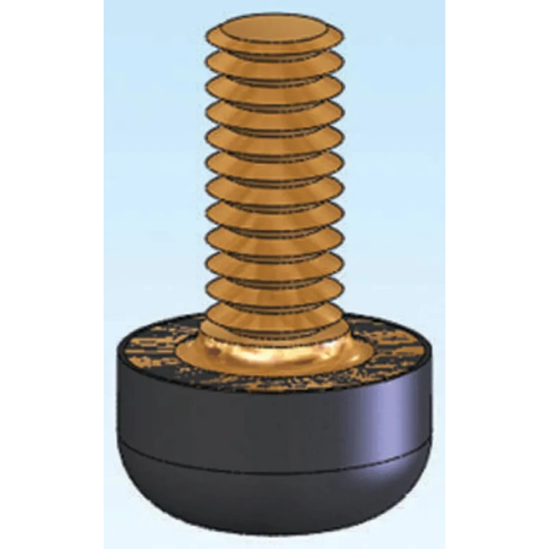 Essentra Anti-Vibration Mount Bump Stop M4 Thread Size 10 kg Compression Load 15.3 mm Height TB-4