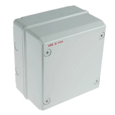 ABB Grey Polycarbonate Junction Box IP65, 140 mm x 205 mm x 220 mm, Model IP65
