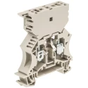 Weidmüller Brown 1-Level Fused DIN Rail Terminal, 6.3A, 500V, Screw Termination, WSI Series 1014000000