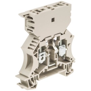 Weidmüller Brown 1-Level Fused DIN Rail Terminal, 6.3A, 500V, Screw Termination, WSI Series 1014000000