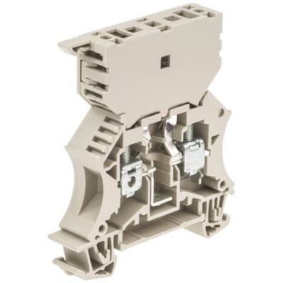 Weidmüller Brown 1-Level Fused DIN Rail Terminal, 6.3A, 500V, Screw Termination, WSI Series 1014000000