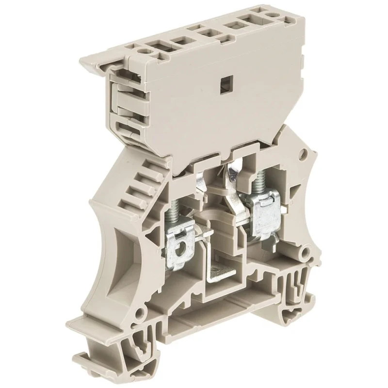 Weidmüller Brown 1-Level Fused DIN Rail Terminal, 6.3A, 500V, Screw Termination, WSI Series 1014000000