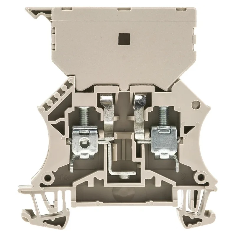 Weidmüller Brown 1-Level Fused DIN Rail Terminal, 6.3A, 500V, Screw Termination, WSI Series 1014000000