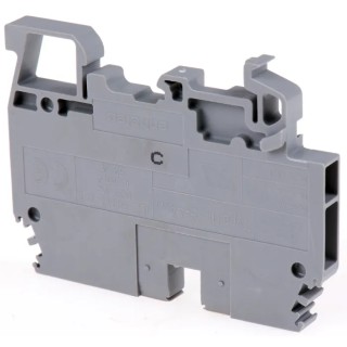Entrelec SNA Series DIN Rail Terminal Block Grey, 4mm² Cable CSA, 1-Level, Screw Terminal, 32A Current, 800V 1SNA115479R2300