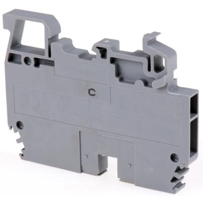 Entrelec SNA Series DIN Rail Terminal Block Grey, 4mm² Cable CSA, 1-Level, Screw Terminal, 32A Current, 800V 1SNA115479R2300