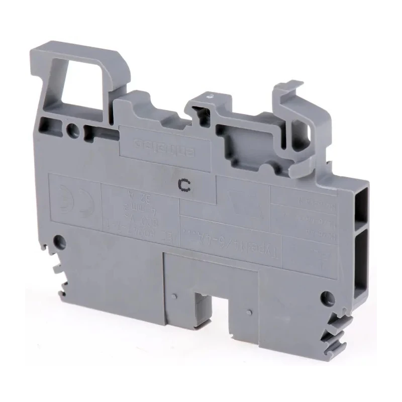 Entrelec SNA Series DIN Rail Terminal Block Grey, 4mm² Cable CSA, 1-Level, Screw Terminal, 32A Current, 800V 1SNA115479R2300