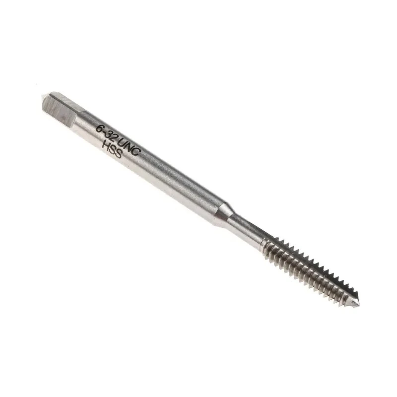 RS PRO Threading Tap, 6-32 UNC Spiral Point Machine Tap, HSS, Blue Stream Tempered, 50mm Length, Shank Diameter 455-974