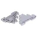 Entrelec SNA Series 3-Level Grey DIN Rail Terminal Block Screw Clamp 2.5mm² 380V AC 22A 1SNA115542R1200
