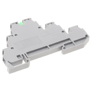 Entrelec SNA Series DIN Rail Terminal Block Green, 2-Level, Screw Clamp, 2.5mm² Cable CSA, 380V ac, 22A 1SNA115547R1700