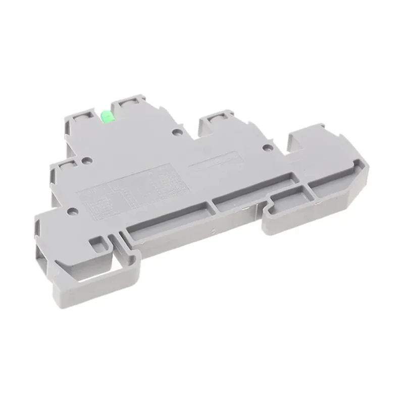 Entrelec SNA Series DIN Rail Terminal Block Green, 2-Level, Screw Clamp, 2.5mm² Cable CSA, 380V ac, 22A 1SNA115547R1700