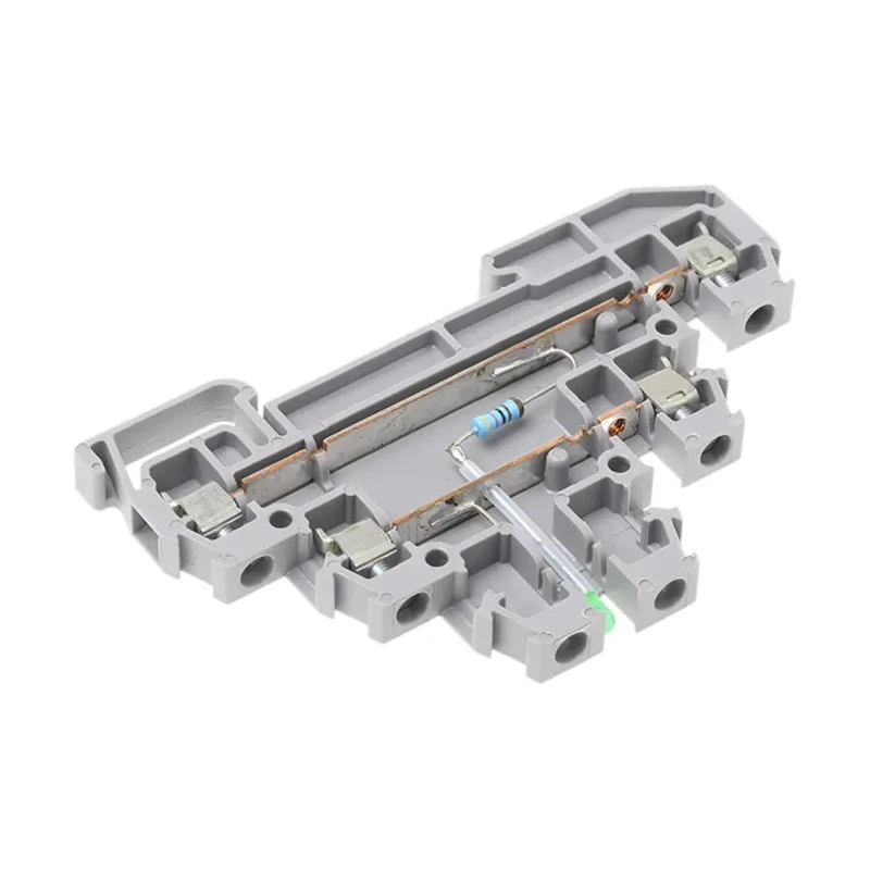 Entrelec SNA Series DIN Rail Terminal Block Green, 2-Level, Screw Clamp, 2.5mm² Cable CSA, 380V ac, 22A 1SNA115547R1700