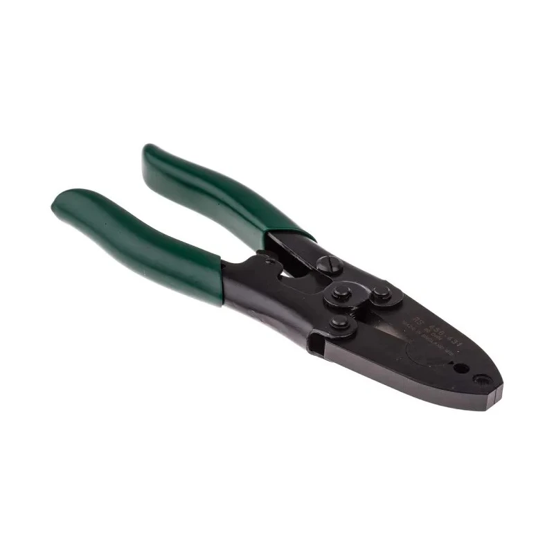 RS PRO Professional Manual Crimp Tool for Coaxial Connector 220mm Adjustable Ratchet 456-431