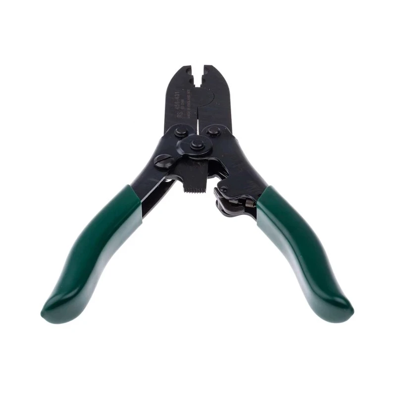 RS PRO Professional Manual Crimp Tool for Coaxial Connector 220mm Adjustable Ratchet 456-431