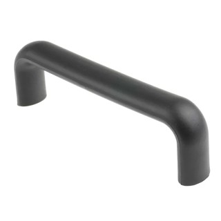 RS PRO Matt Black Plastic Arch Shape Handle 58 mm Height, 29 mm Width, 197 mm Length 456-523