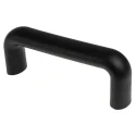 RS PRO Matt Black Plastic Arch Shape Handle 50 mm Height, 25 mm Width, 137 mm Length 456-563