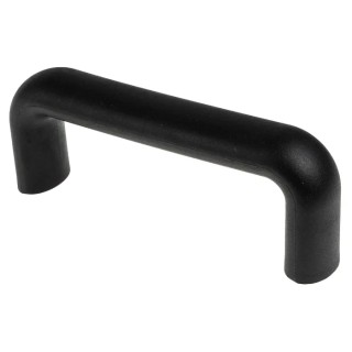 RS PRO Matt Black Plastic Arch Shape Handle 50 mm Height, 25 mm Width, 137 mm Length 456-563