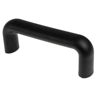 RS PRO Matt Black Plastic Arch Shape Handle 50 mm Height, 25 mm Width, 137 mm Length 456-563