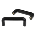 RS PRO Matt Black Plastic Arch Shape Handle 50 mm Height, 25 mm Width, 137 mm Length 456-563