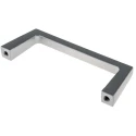 RS PRO Matt Silver Aluminium Arch Shape Handle 50 mm Height, 14.5 mm Width, 140 mm Length 456-539