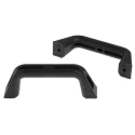 RS PRO Matt Black Plastic Arch Shape Handle 28 mm Height, 22 mm Width, 112 mm Length 456-589